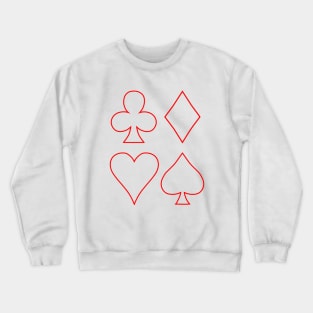 The Four French Suits Shape Crewneck Sweatshirt